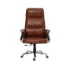 Ettorez Majestic Ultra Premium Leatherette Office Chair In Tan Colour