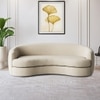 Storn Velvet 3 Seater Sofa in Cream Colour