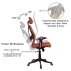 Reaii Mid Back Ergonomic Chair in Orange Colour