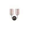 Rocco Dual Multicolor cotton shade wall mounted lamp with Steel Base