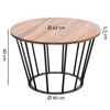 Fevre Solid Wood Side Table in Honey Oak Finish