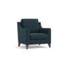 Abbey 1 Seater Fabric Sofa In Indigo Blue Colour