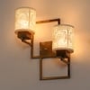Eliante Modern Wall Lights Mild Steel & Glass Material Antique Gold & White Finish