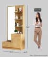 Hexa Red Wooden Dressing Table in Giant Wood Colour