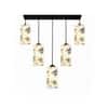 Devansh Solid Wood Electric Wall Light in Brown Colour with Multi Shade Count of 1 Light