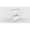Height Adjustable Growing Up Table - White-Kids