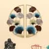 W-Mina Abstract Metal Wall Decor in Multicolor Set of 1