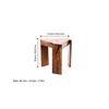 Avina End Table - Teak Finish