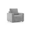 Apollo High Back 1 Seater Fabric Sofa in Granite Weave Colour