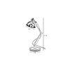 Modern Nordic Wood and Metal Study Lamp With Black Base