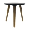 Metalsmith Solid Wood Side Table in Black Finish
