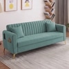 Daraco Velvet 3 Seater Sofa in Tourquise Color