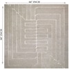 Linear Maze Carpet Size 7.6x5.4 ft.