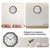 Geometry in Motion Octagonal Wooden Wall Clock