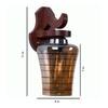 Eliante Tavrix Red Wood Wall Light With E27 Holder In Brown Colour
