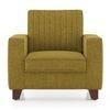 Apollo Neo 1 Seater Fabric Sofa in Olive Green Colour (Back Height : Regular, Cushion Type : Soft)