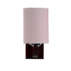 Devansh Solid Wood Electric Wall Light in Grey Colour with Grey Shade Count of 1 Light
