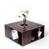 Milan Sheesham Wood Coffee Table In Walnut Finish