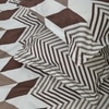 Light Brown Abstract 180 TC Flat 1 Queen  Bedsheet with 2 Pillow Covers