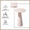 Contemporary Iron Side Table in White Colour