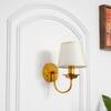 Caden Single Light Antique Brass Wall Light