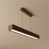 Artline 36 Brown Solid Wood Single Hanging Light