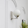 Orbit Single Light Opal Glass Wall Lamp