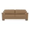 Farina 3 Seater Premium Italian Leather Sofa In Ecru