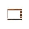 Primax Grande Engineering Wood Wall Mount TV Entertainment Unit Set Top Box Stand/TV Cabinet with Shelves for Books & Décor Display Unit Bed Living Room Upto 50 Inches (Brown Maple & White)