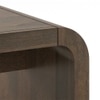 Quinn Rectangular Solid Wood Coffee Table In Danish Walnut Finish
