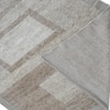 Urban Frame Wool Rectangle Carpets Hand Knotted in Warm Beige Colour