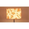 Dorys Multicolour Fabric Floor Lamp with Black Iron Base