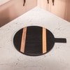 Ireka Home Stripe a Pose Wooden Serving Board with Enamel