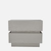 Lagere Series Bedside Table duly polished in Silver
