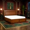 Sahaj Solid Wood Comfort Queen Bed Hydraulic Storage Provincial Teak Finish Mattress 60 x 78 Inches