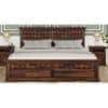 PRASHIV Sheesham Wood King Size Bed Box Storage Storage Provincial Teak Finish (72 x 78 inches)