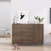 Hexa Red Engineered Wood Shoe Rack in Flower Wenge Colour