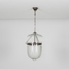 Nolan Diamond Cut Ceiling Pendant Light In Clear & Brass Finish