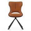 Tulip Swivel Dining Chair In Tan Colour