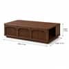 Alderley Sheesham Wood Arched Fluted Coffee Table in Walnut Finish
