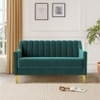 Fame Velvet 2 Seater Sofa in T Blue Colour