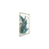 Green And Golden Frame Metal Wall Art