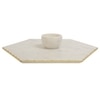 Marble Chip and Dip Tray with Small Dip Bowl