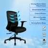 Eterna Mid Back Mesh Office Chair in Black Colour
