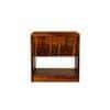 Wave Solid Wood Bedside Table in Honey Finish