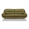 Clarkson 3 Seater Leatherette Sole in Olive Green Colour