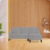 Right Aligned 2 Seater Right Aligned Chaise Light Grey Sofa Cover