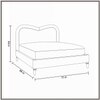 Elaris Curve Comfort King Size Bed King Size Bed in velvet With Engineer Wood Frame & Hydraulic Storage