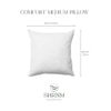 Comfort Medium Firm Duck Feather Cushion 80 X 80 cm