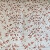 Cream Floral 400 TC Cotton Fitted Queen Bed Size Bedsheet With 2 Pilllow Covers  Threads